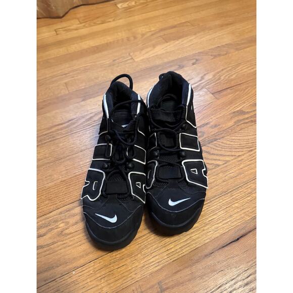 Nike Air More Uptempo Black and White main image 4